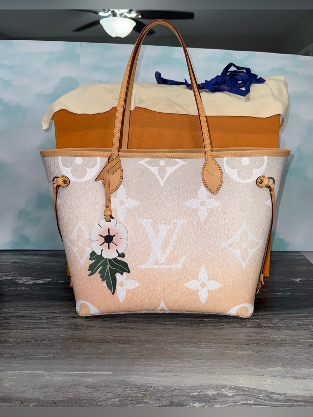 Louis Vuitton By The Pool Neverfull MM Mist/Brume - Picture 2 of 16